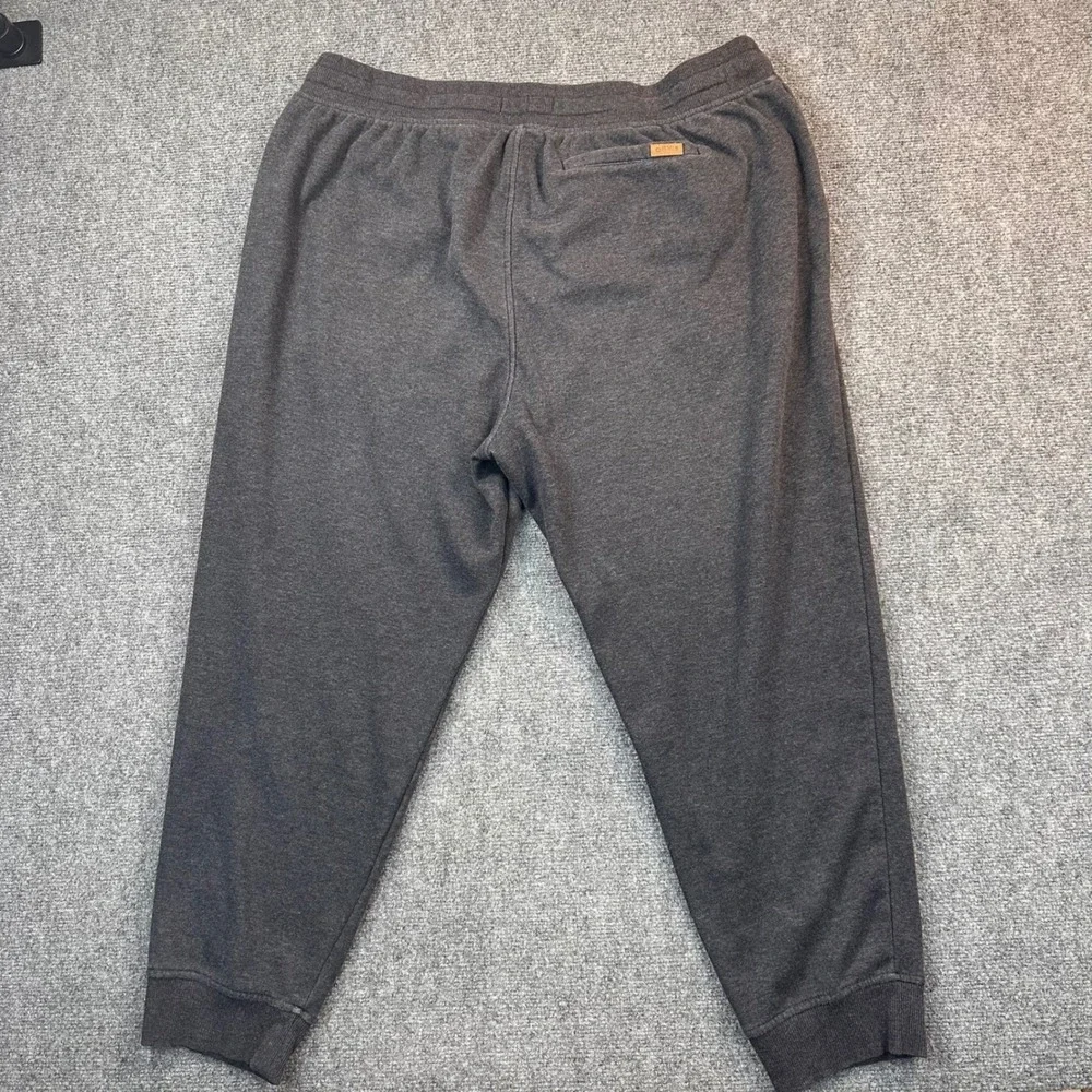 ORVIS Micro-Fleece Cuffed Jogger Sweatpants Mens 2XL Charcoal Grey Stretch Relax